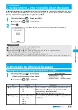 Предварительный просмотр 277 страницы Docomo prosolid II foma P851i Manual