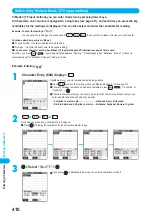 Предварительный просмотр 412 страницы Docomo prosolid II foma P851i Manual