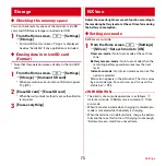 Preview for 75 page of Docomo REGZA T-02D Instruction Manual