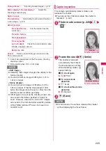 Preview for 231 page of Docomo STYLE N-02A Instruction Manual