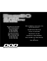 Предварительный просмотр 38 страницы DOD Bass30 Owner'S Manual