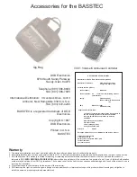 Preview for 3 page of DOD BASSTEC Owner'S Manual