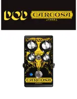 Preview for 1 page of DOD carcosa fuzz User Manual