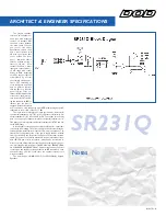 Предварительный просмотр 2 страницы DOD SR231Q Specifications