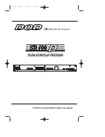 Предварительный просмотр 1 страницы DOD SR400D Manual