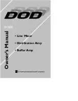 DOD SR606 Owner'S Manual preview