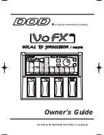 DOD VoFX Owner'S Manual preview