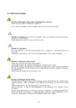 Preview for 22 page of DODA BG80 18,5kW Use And Maintenance Manual