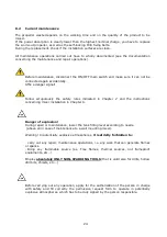 Preview for 24 page of DODA BG80 18,5kW Use And Maintenance Manual