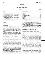 Предварительный просмотр 1939 страницы Dodge 2006 Sprinter Manual