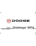 Dodge 2008 Challenger SRT8 Owner'S Manual предпросмотр