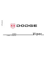 Предварительный просмотр 1 страницы Dodge 2008 Viper Owner'S Manual