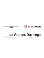 Предварительный просмотр 1 страницы Dodge 2009 Aspen Owner'S Manual