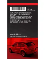 Предварительный просмотр 12 страницы Dodge 2009 Caliber Quick Reference Manual