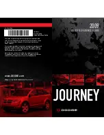 Предварительный просмотр 1 страницы Dodge 2009 Journey Quick Reference Manual