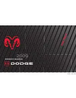 Предварительный просмотр 1 страницы Dodge 2009 Ram Diesel Owner'S Manual Supplement