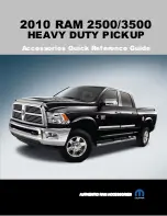 Предварительный просмотр 1 страницы Dodge 2010 RAM 2500 Quick Reference Manual