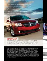 Preview for 2 page of Dodge 2013 Grand Caravan User Manual