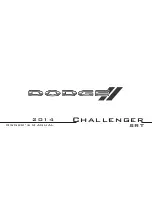 Предварительный просмотр 1 страницы Dodge 2014 Challenger SRT Owner'S Manual