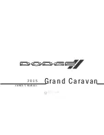 Предварительный просмотр 1 страницы Dodge 2015 GRAND CARAVAN Owner'S Manual