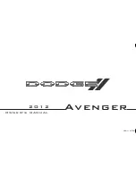 Dodge Avenger 2012 Owner'S Manual preview