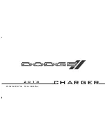 Предварительный просмотр 1 страницы Dodge avenger 2013 Owner'S Manual