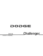 Dodge Challenger 2010 Owner'S Manual предпросмотр