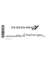 Предварительный просмотр 1 страницы Dodge Challenger 2015 Operating Information Manual