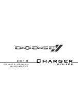 Dodge Charger Police 2013 Owner'S Manual предпросмотр