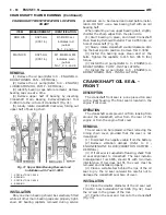 Предварительный просмотр 1123 страницы Dodge Dakota 2001 Service Manual