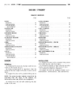 Предварительный просмотр 2593 страницы Dodge dakota 2002 Service Manual