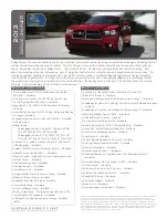 Предварительный просмотр 1 страницы Dodge Dodge Charger 2013 Specifications