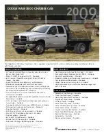 Предварительный просмотр 1 страницы Dodge Dodge Ram 3500 Chassis Cab 2009 Specification