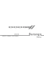 Предварительный просмотр 1 страницы Dodge DURANGO 2106 Owner'S Manual Supplement