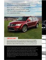 Предварительный просмотр 2 страницы Dodge journey 2013 User Manual