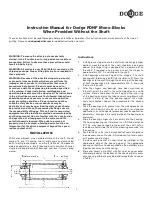 Dodge PDNF 306 Instruction Manual preview