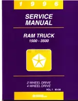 Предварительный просмотр 1 страницы Dodge RAM 1500 1996 Service Manual