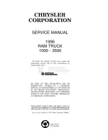 Предварительный просмотр 3 страницы Dodge RAM 1500 1996 Service Manual