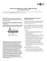 Preview for 1 page of Dodge SCXT 225 Instruction Manual