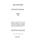 Предварительный просмотр 1 страницы Dodge ZB 2005 Service Manual