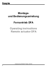 Preview for 2 page of Doepke DFA 2-3 Operating Instructions Manual