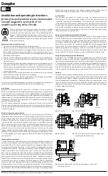 Предварительный просмотр 2 страницы Doepke DFS 4 A EV Installation And Operating Instructions