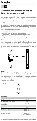 Preview for 2 page of Doepke DMCB 2 Hi 1 Installation And Operating Instructions