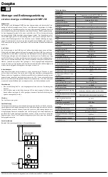 Doepke DMRP 230 Installation And Operating Manual preview