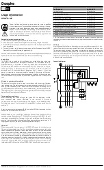 Preview for 2 page of Doepke DPRCD-M1 Usage Information