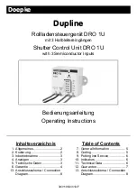 Preview for 1 page of Doepke DRO 1U Operating Instructions Manual