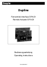 Preview for 1 page of Doepke Dupline DFA-DI Operating Instructions Manual