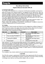 Preview for 6 page of Doepke Dupline DFA-DI Operating Instructions Manual