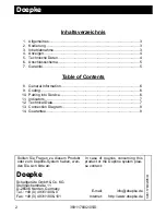 Preview for 2 page of Doepke Dupline DNP 4 Operating Instructions Manual