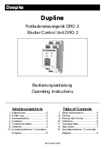 Preview for 1 page of Doepke Dupline DRO 2 Operating Instructions Manual